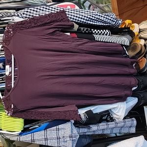 Womens Lace Baseball Tee Old Navy